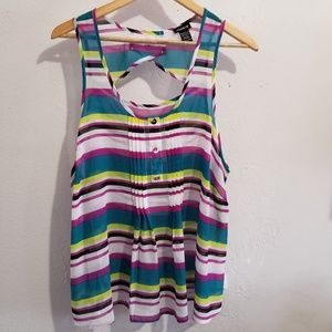 Torrid striped tank top